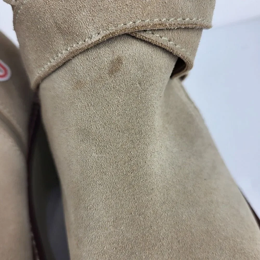 Blondo Giovanni Waterproof Platform Ankle Boots Beige Size 9M